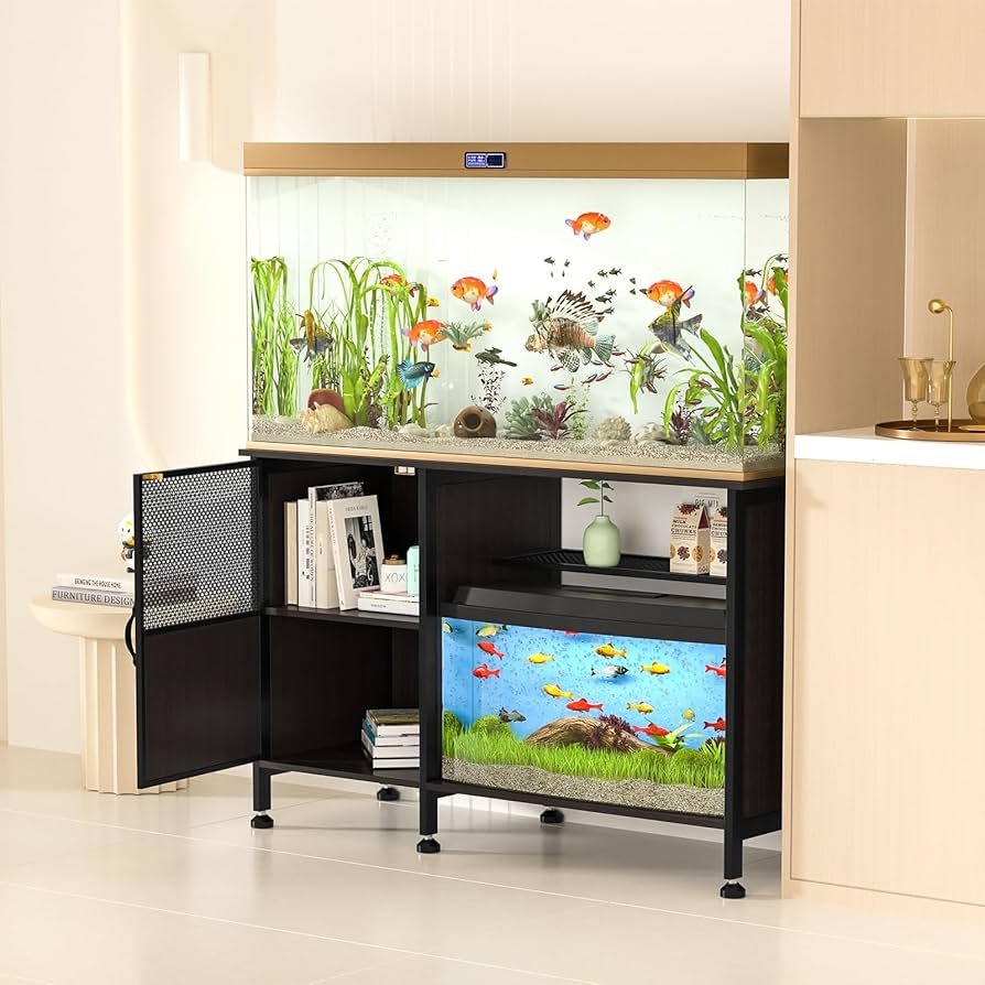 Beautiful view of Space Saving Horizontal Aquarium Tank