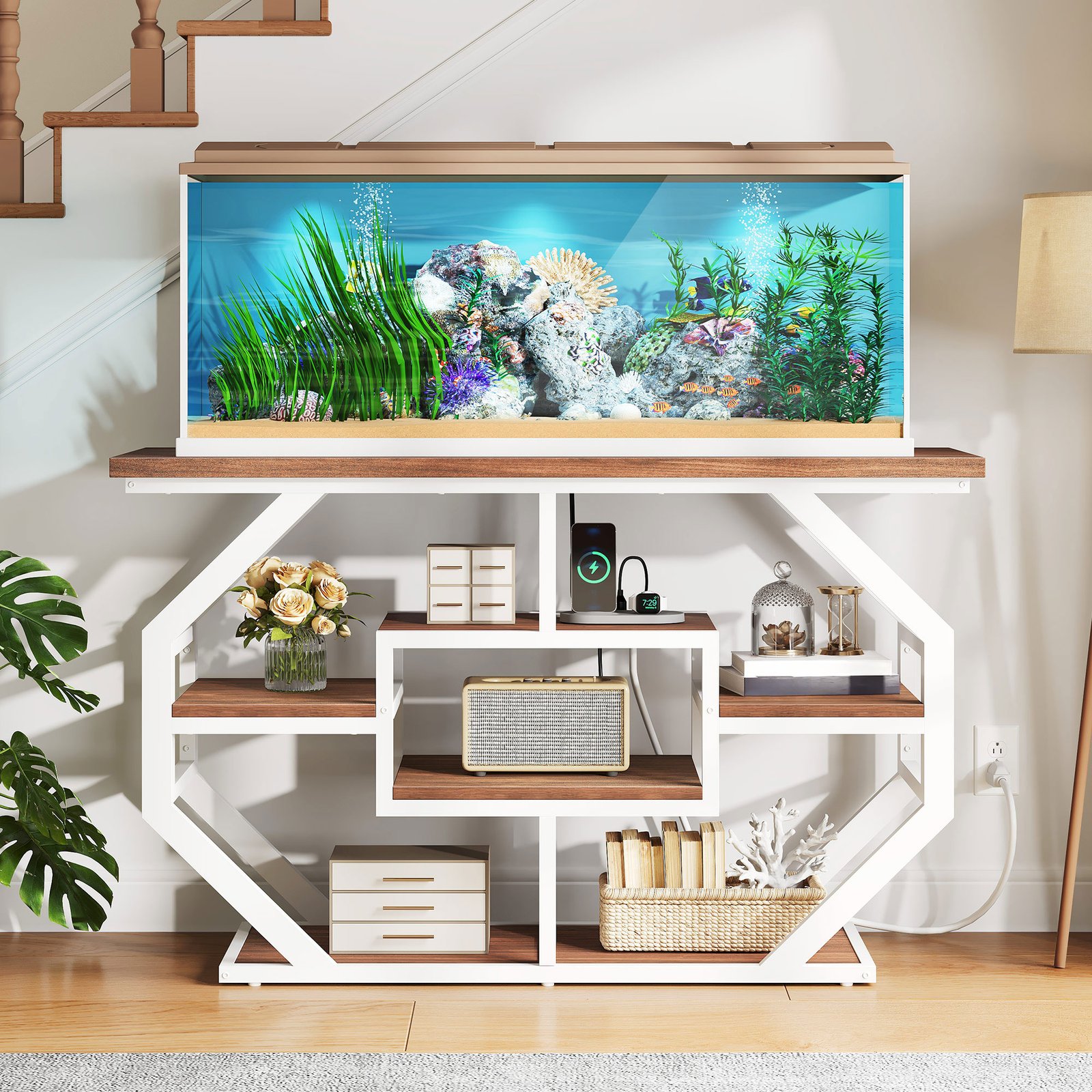 View of Aquarium Stand for Kids' Rooms: Stylish, Safe & Space-Saving Ideas ...